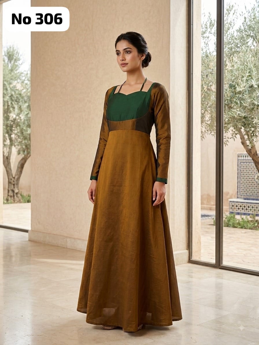 Onview Shimmer Madubala Neck Anarkali (No 306)