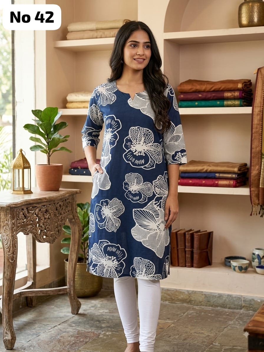 Rayon Side Open Kurti (No 42)