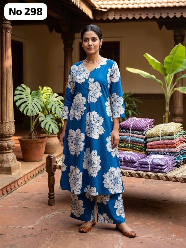 Zorra Branded Rayon Aline Co-Ords (No 298)