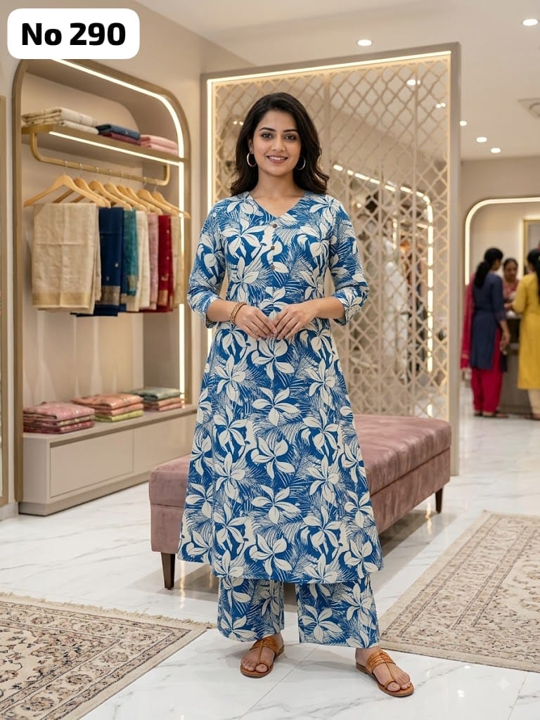 Zorra Branded Rayon Aline Co-Ords (No 290)
