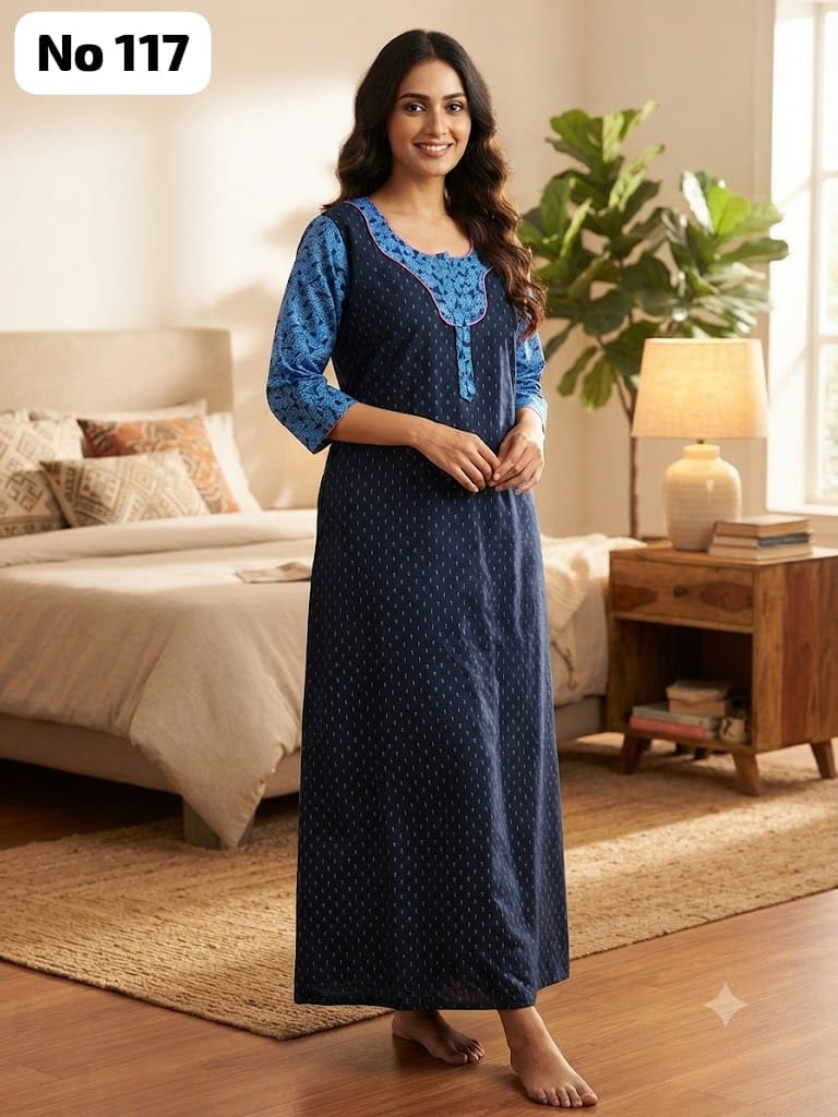 3/4 Sleeve Zip Nighty (No 117)