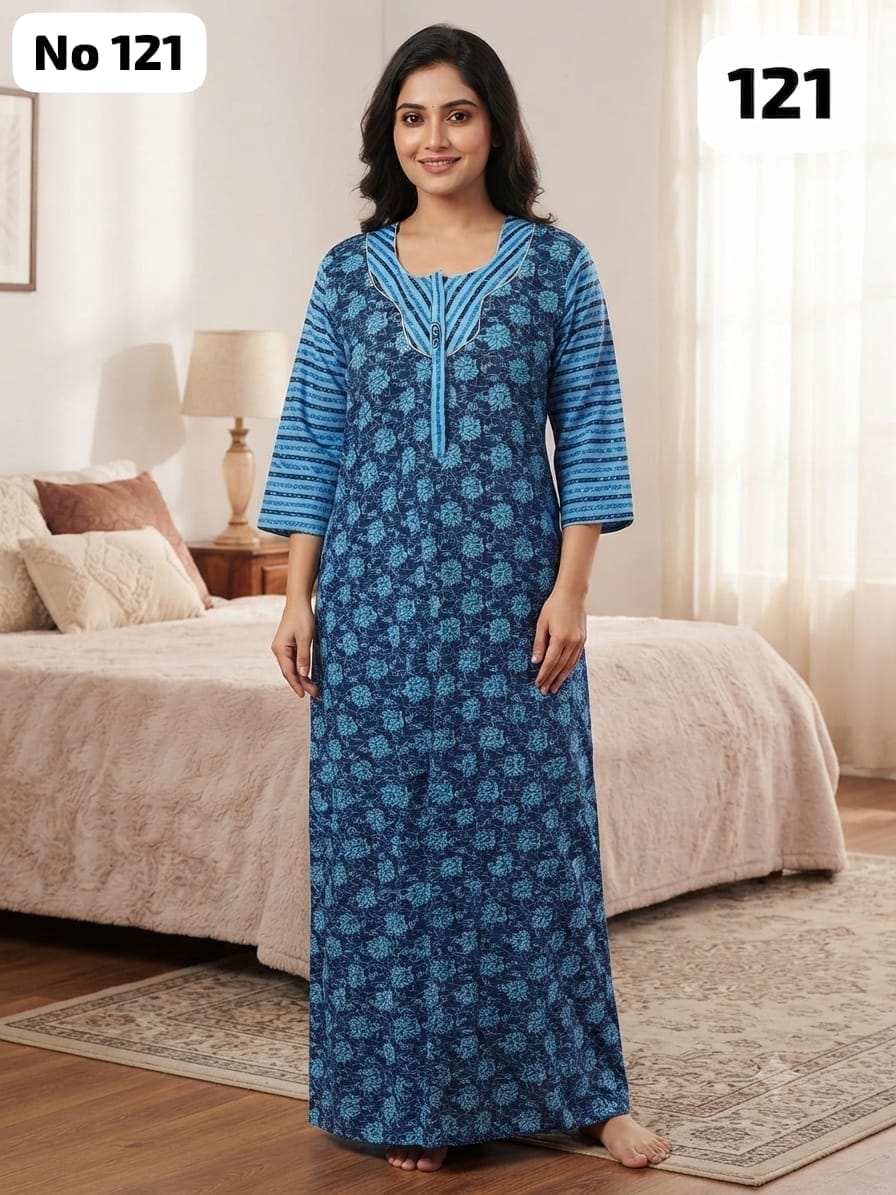3/4 Sleeve Zip Nighty (No 121)
