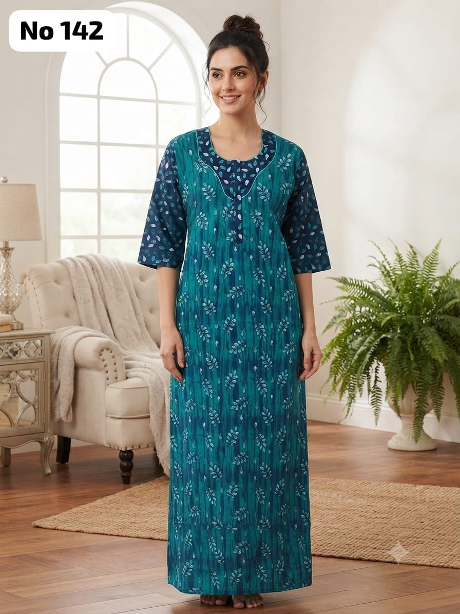 3/4 Sleeve Zip Nighty (No 142)