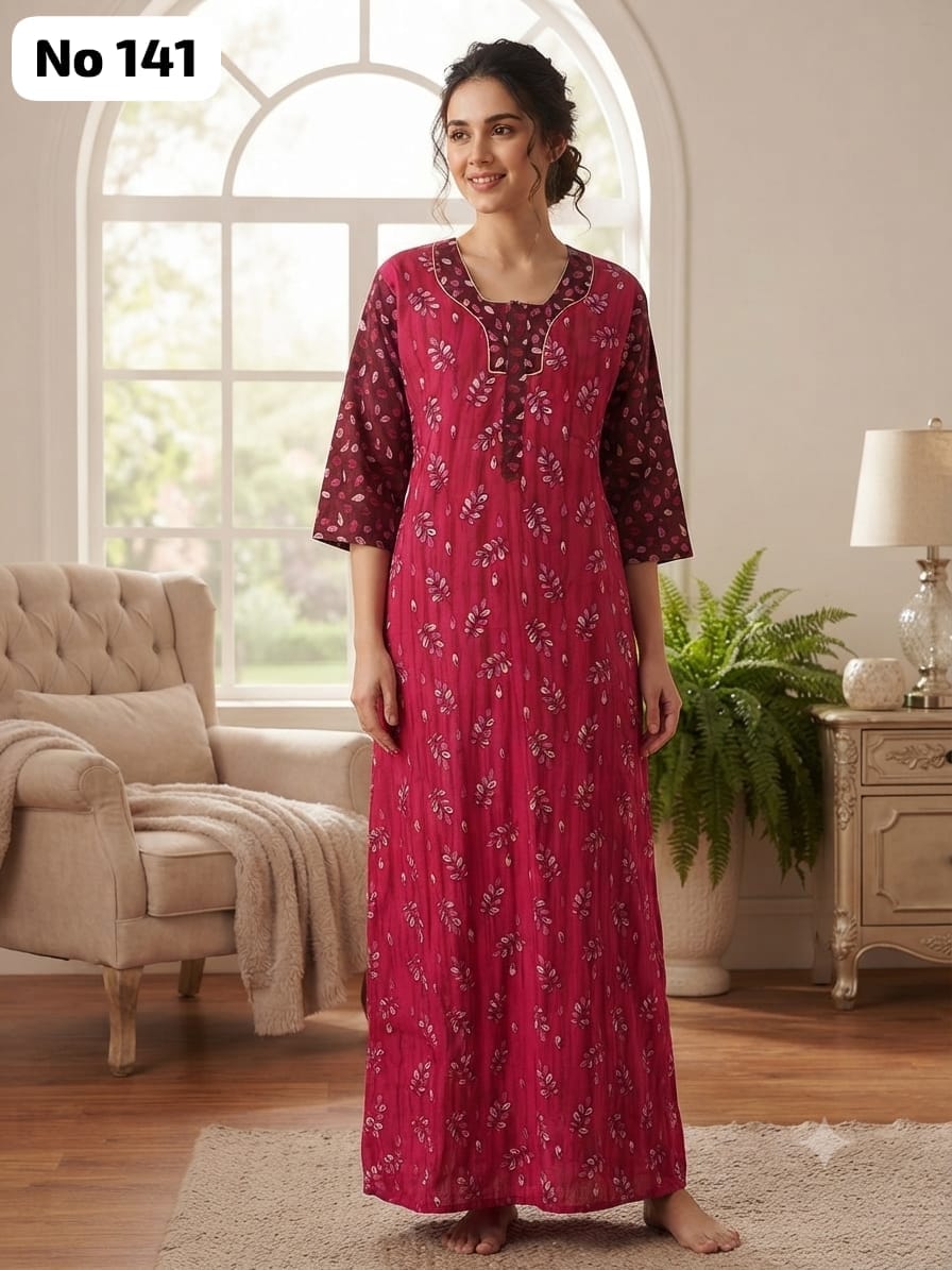 3/4 Sleeve Zip Nighty (No 141)