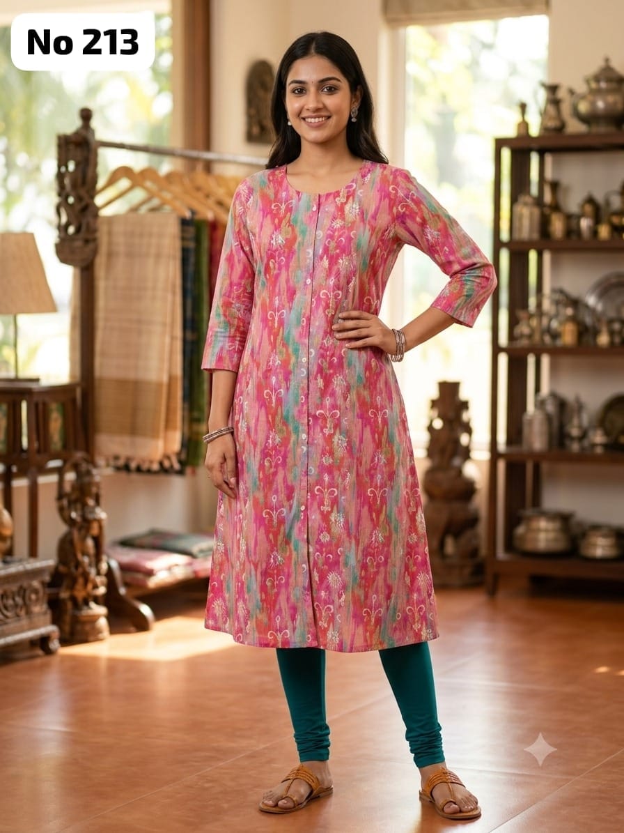 Onview Cambric Cotton Aline Kurti (No 213)