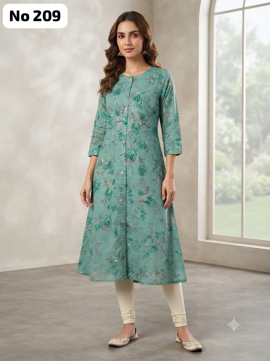 Onview Cambric Cotton Aline Kurti (No 209)
