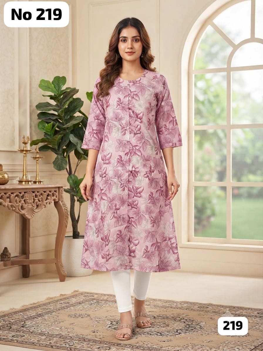 Onview Cambric Cotton Aline Kurti (No 219)