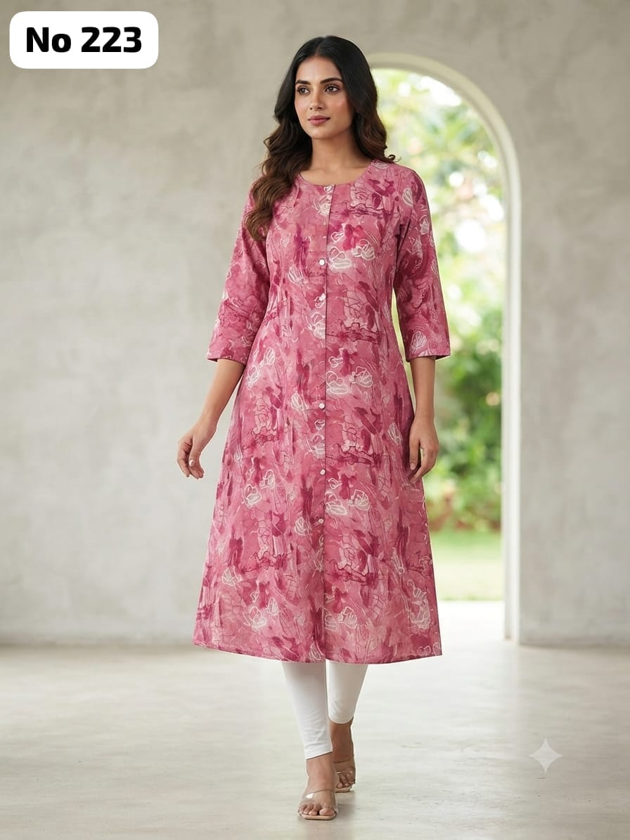 Onview Rayon Aline Kurti (No 223)