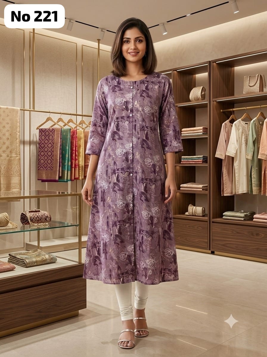 Onview Rayon Aline Kurti (No 221)