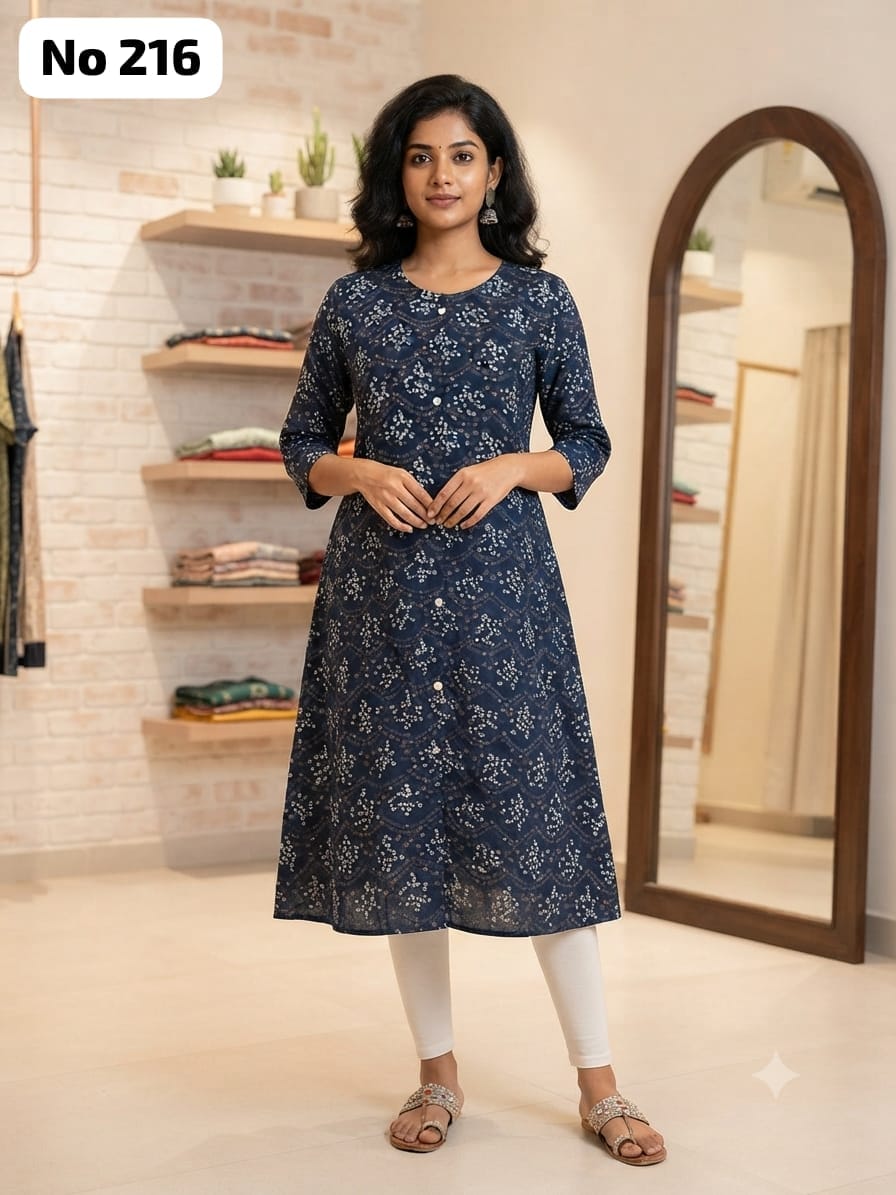 Onview Rayon Aline Kurti (No 216)