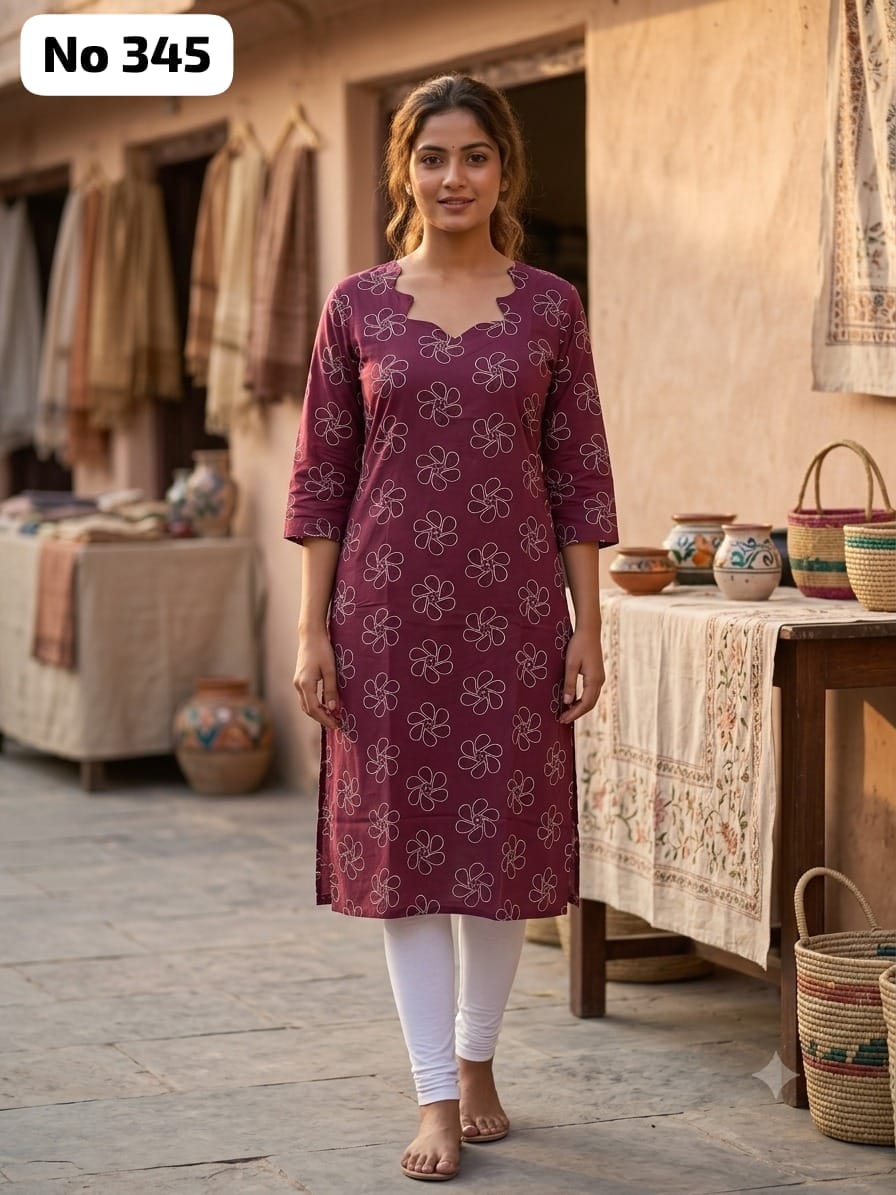 Dailywear Rayon Kurtis (No 345)