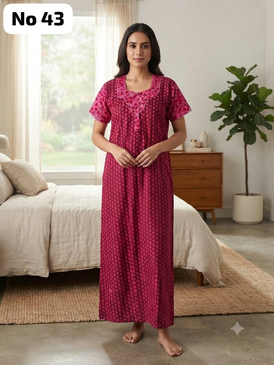 Zip Nighty (No 43)-2XL,3XL