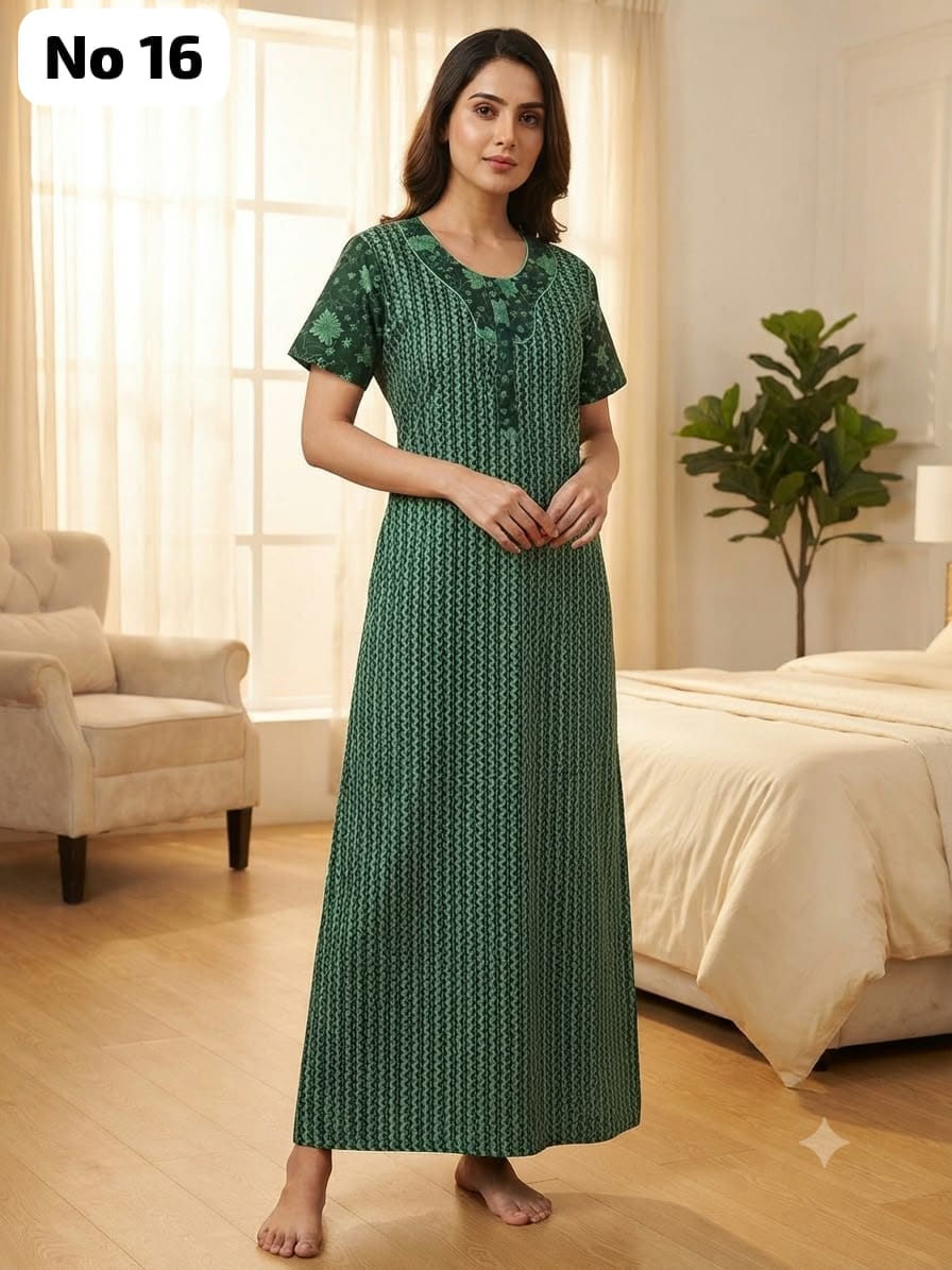 Zip Nighty (No 16)-XL,2XL,3XL