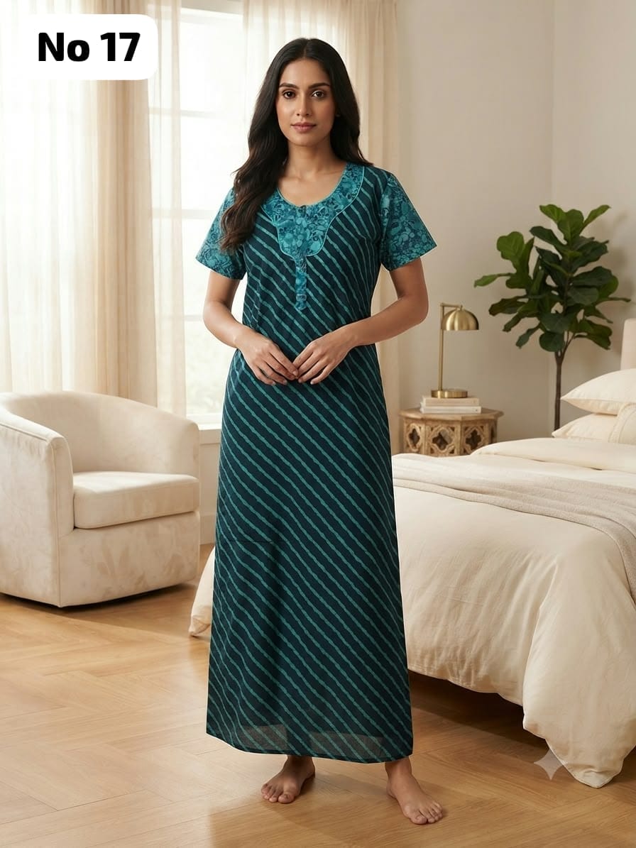 Zip Nighty (No 17)-XL,2XL,3XL