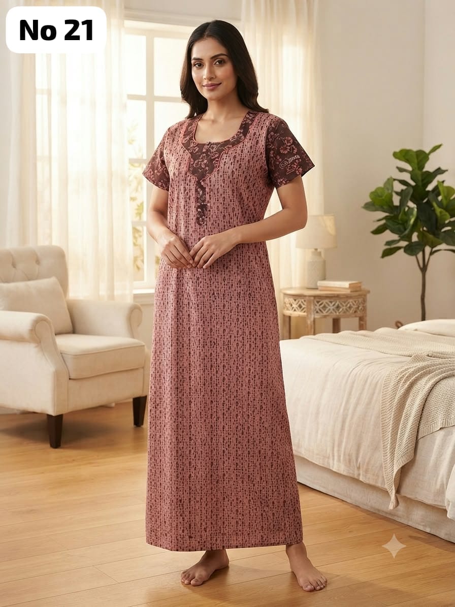 Zip Nighty (No 21)-XL,2XL,3XL