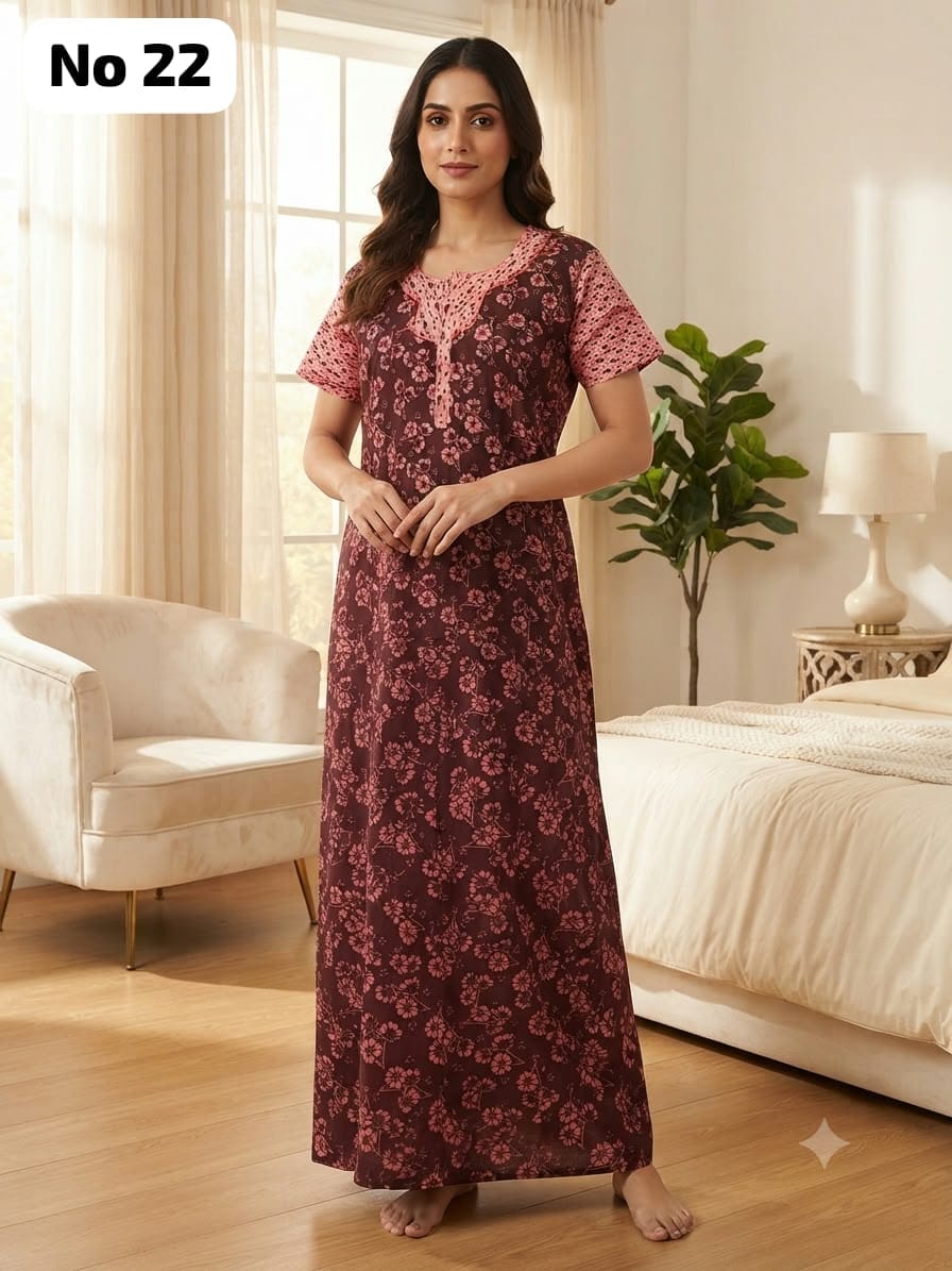 Zip Nighty (No 22)-XL,2XL,3XL