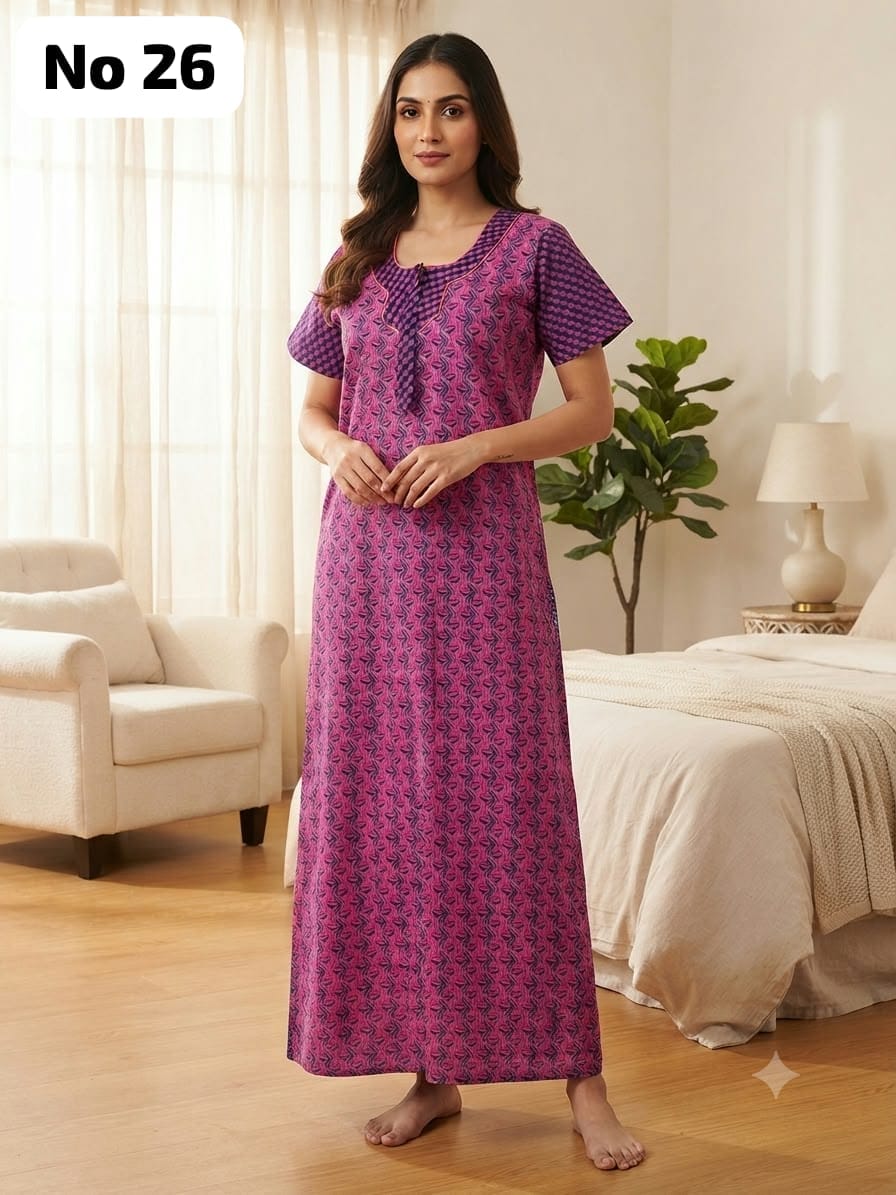Zip Nighty (No 26)-XL,2XL,3XL