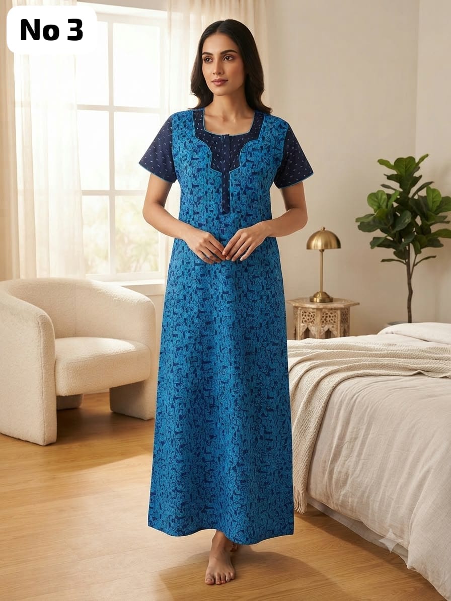 Zip Nighty (No 3)-XL,2XL,3XL