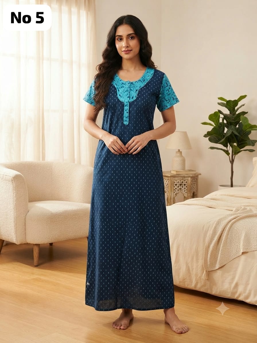 Zip Nighty (No 5)-XL,2XL,3XL