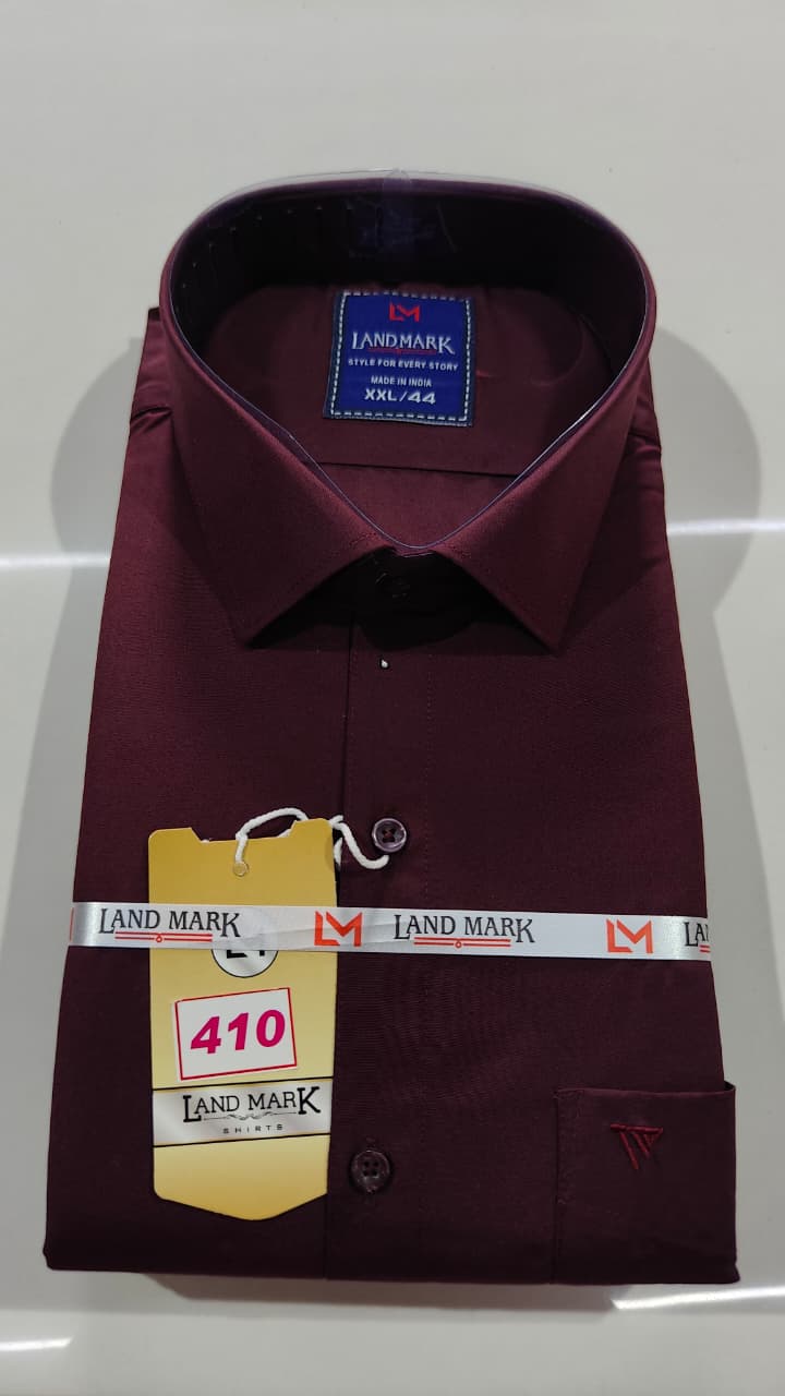 Premium Plain Shirt (Full Sleeve)(No 410)(44)