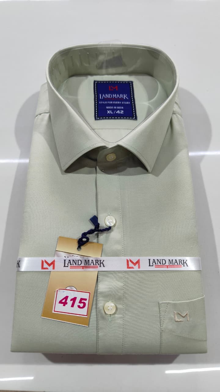 Premium Plain Shirt (Full Sleeve)(No 415)(42)