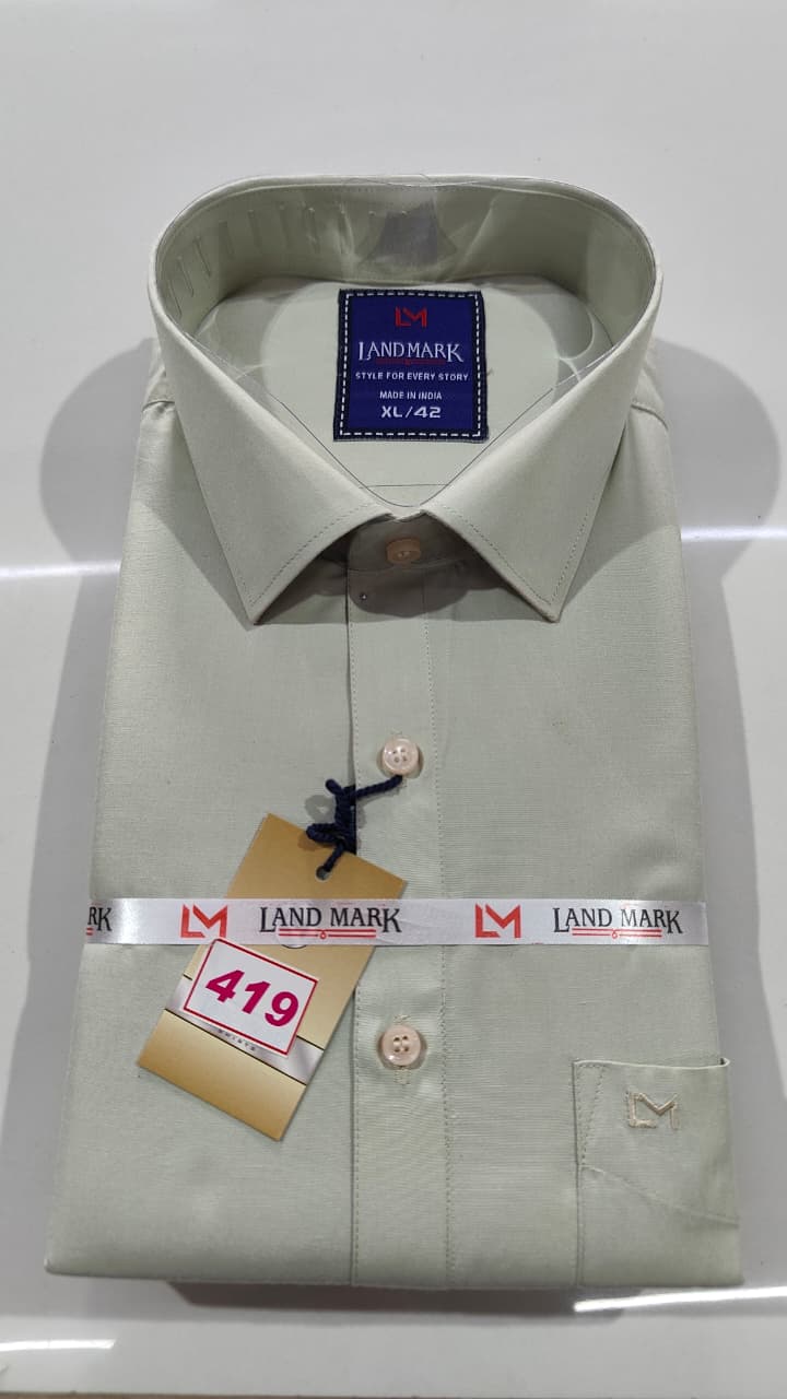 Premium Plain Shirt (Full Sleeve)(No 419)(42)