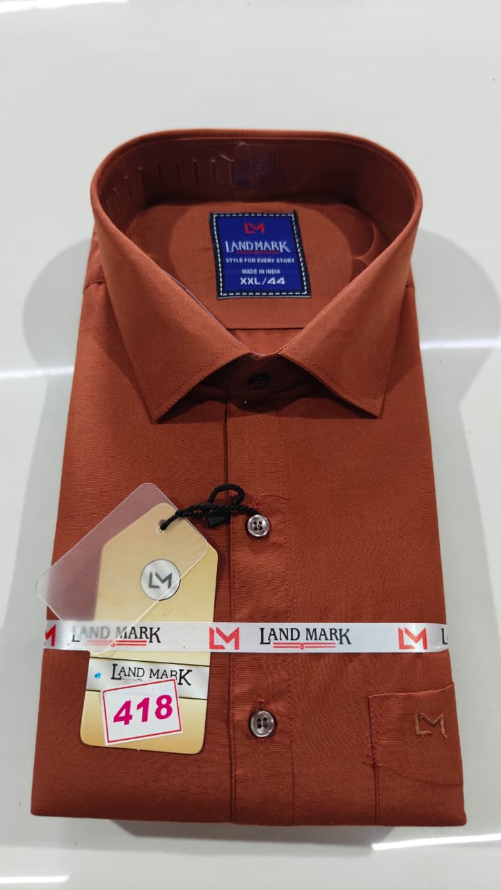 Premium Plain Shirt (Full Sleeve)(No 418)(44)