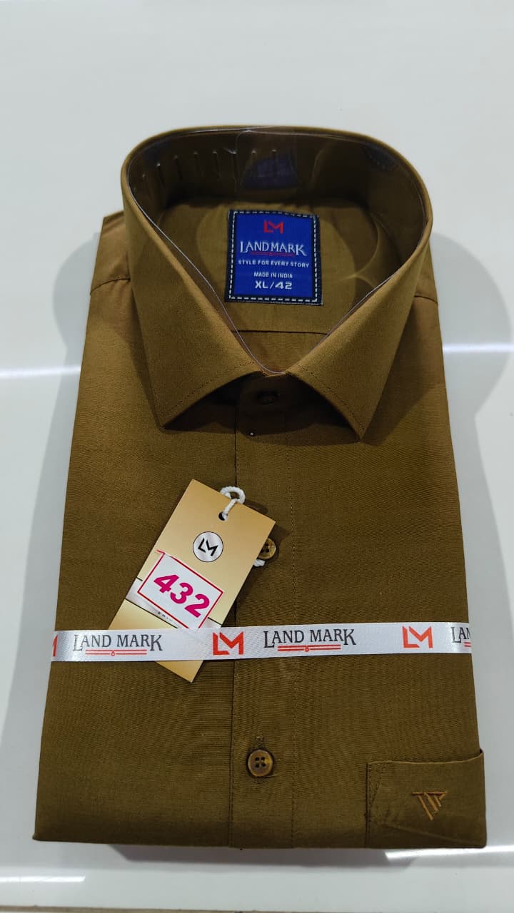 Premium Plain Shirt (Full Sleeve)(No 432)(42)