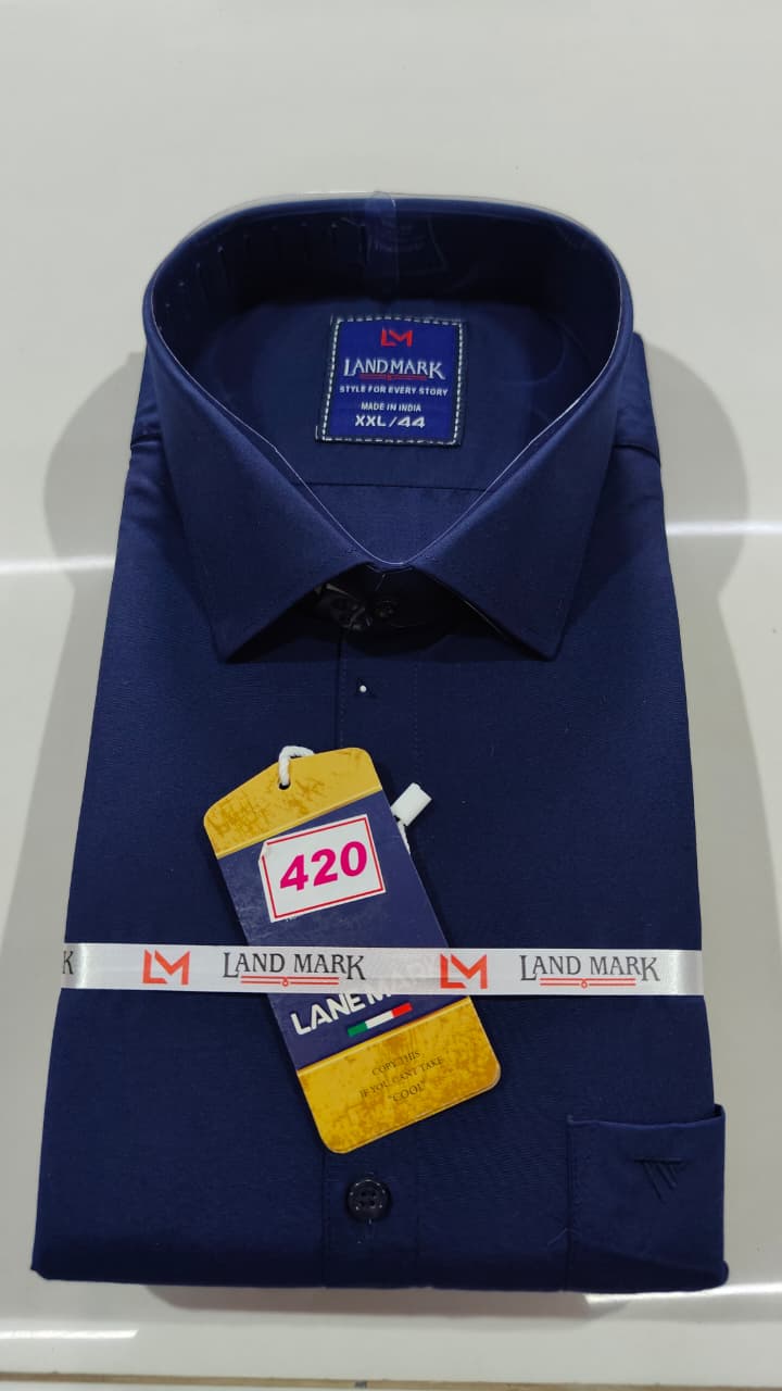 Premium Plain Shirt (Full Sleeve)(No 420)(44)