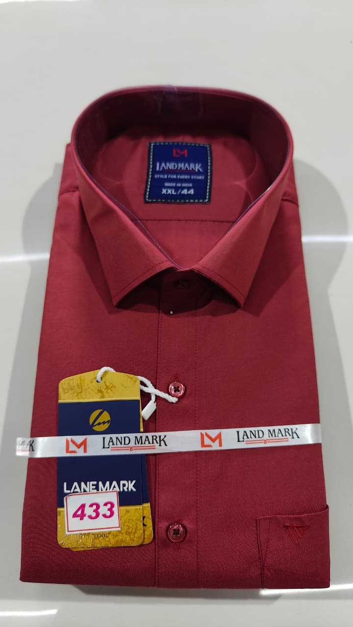 Premium Plain Shirt (Full Sleeve)(No 433)(44)