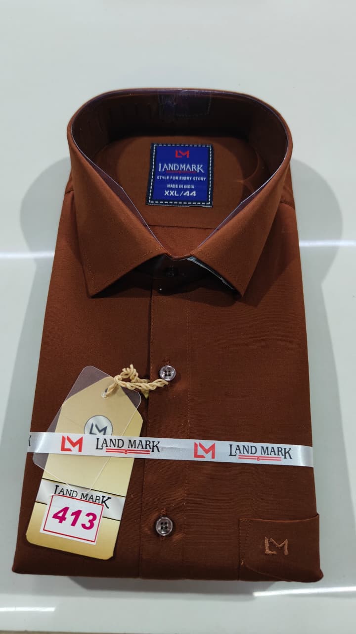 Premium Plain Shirt (Full Sleeve)(No 413)(44)