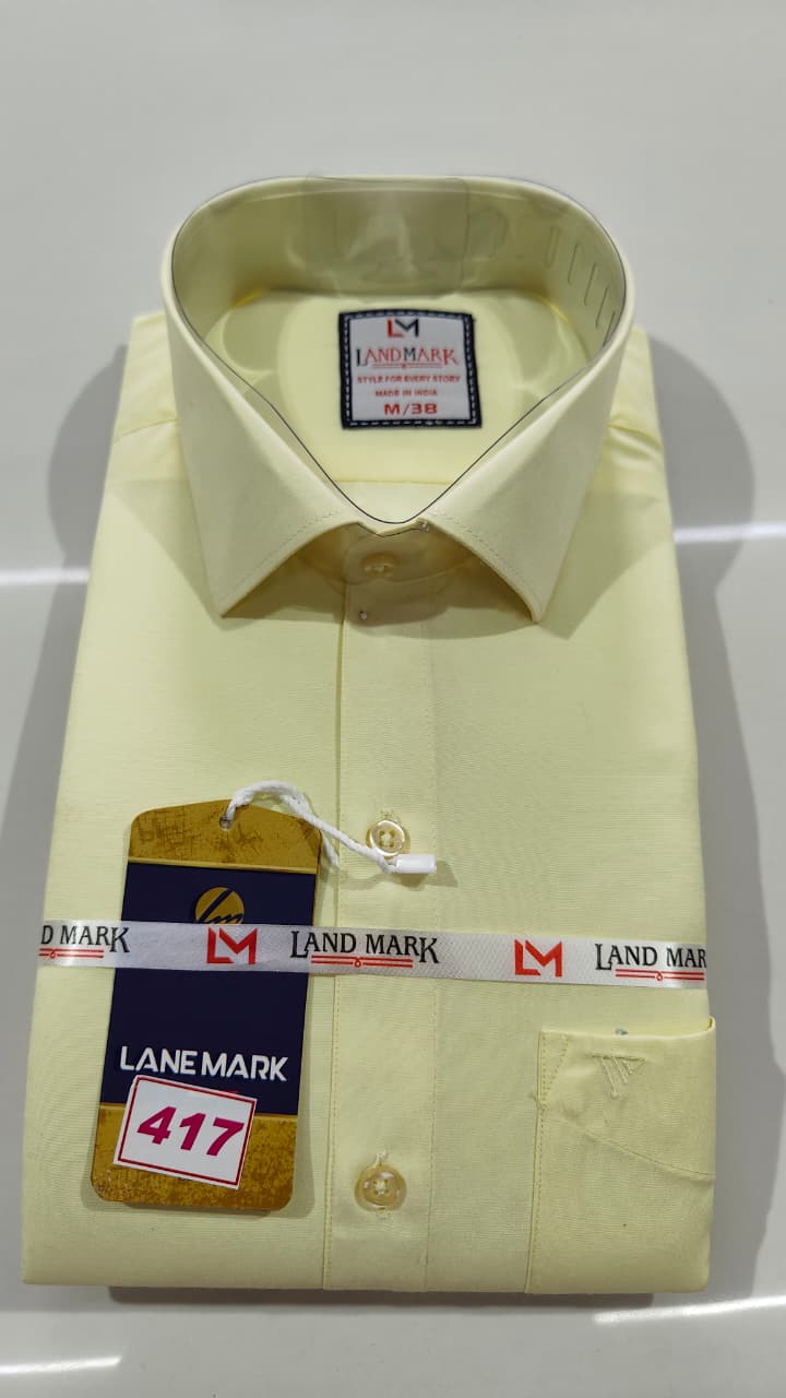 Premium Plain Shirt (Full Sleeve)(No 417)(38,44)