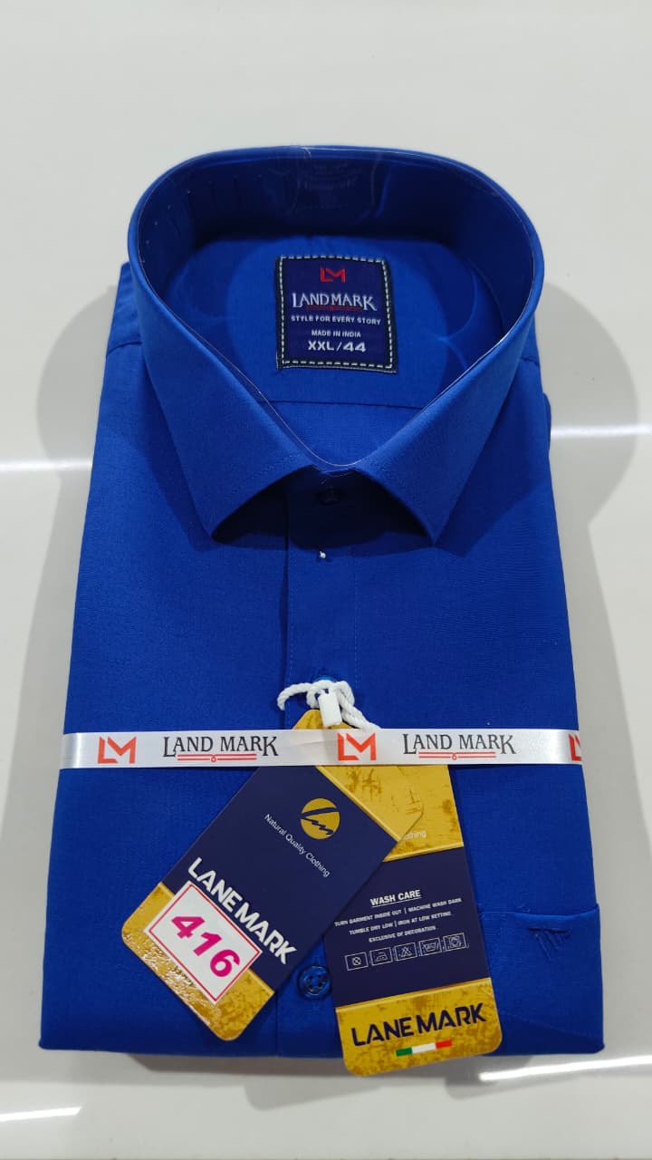 Premium Plain Shirt (Full Sleeve)(No 416)(44)