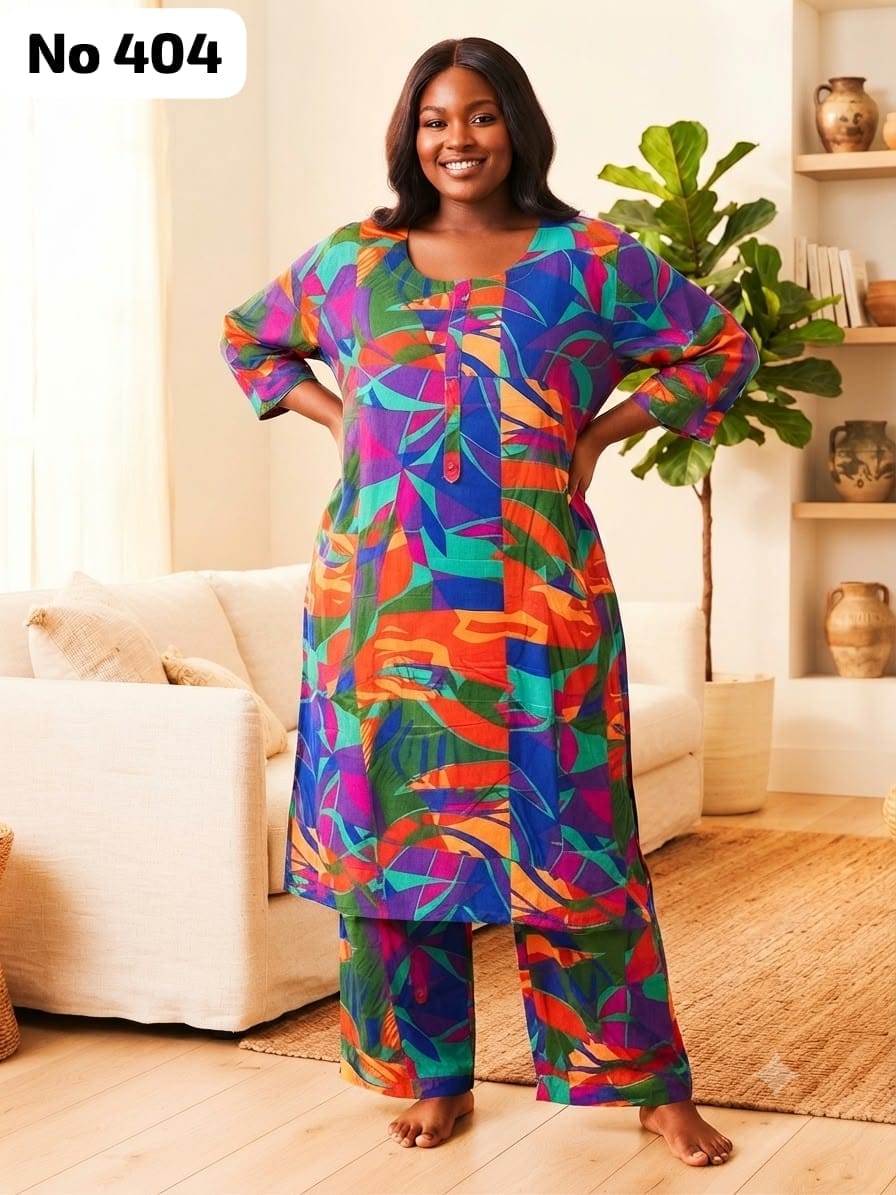 Rayon 2 Pcs Set (Plus Size)(No 404)