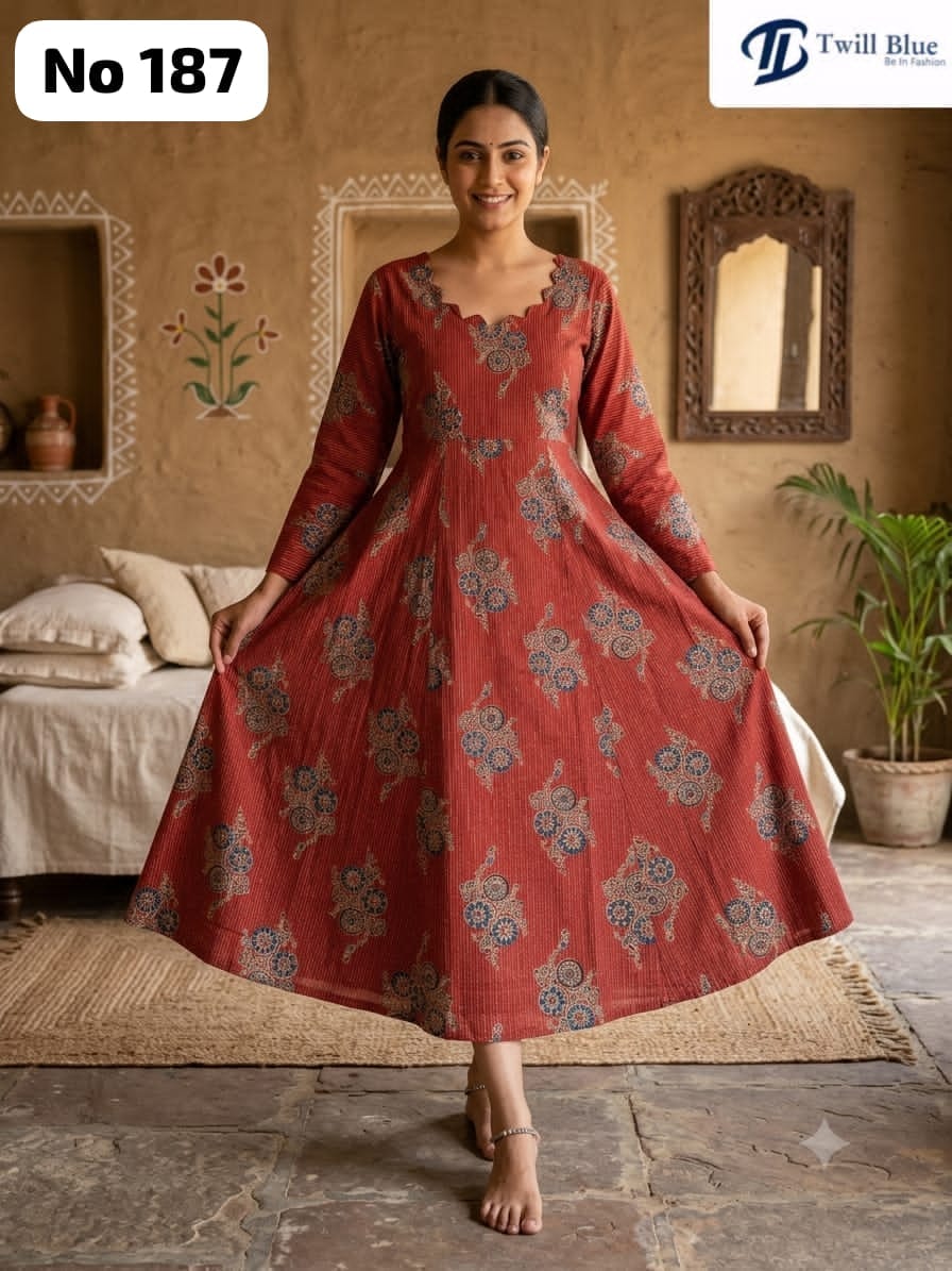 Kanta Cotton Anarkali (No 187)