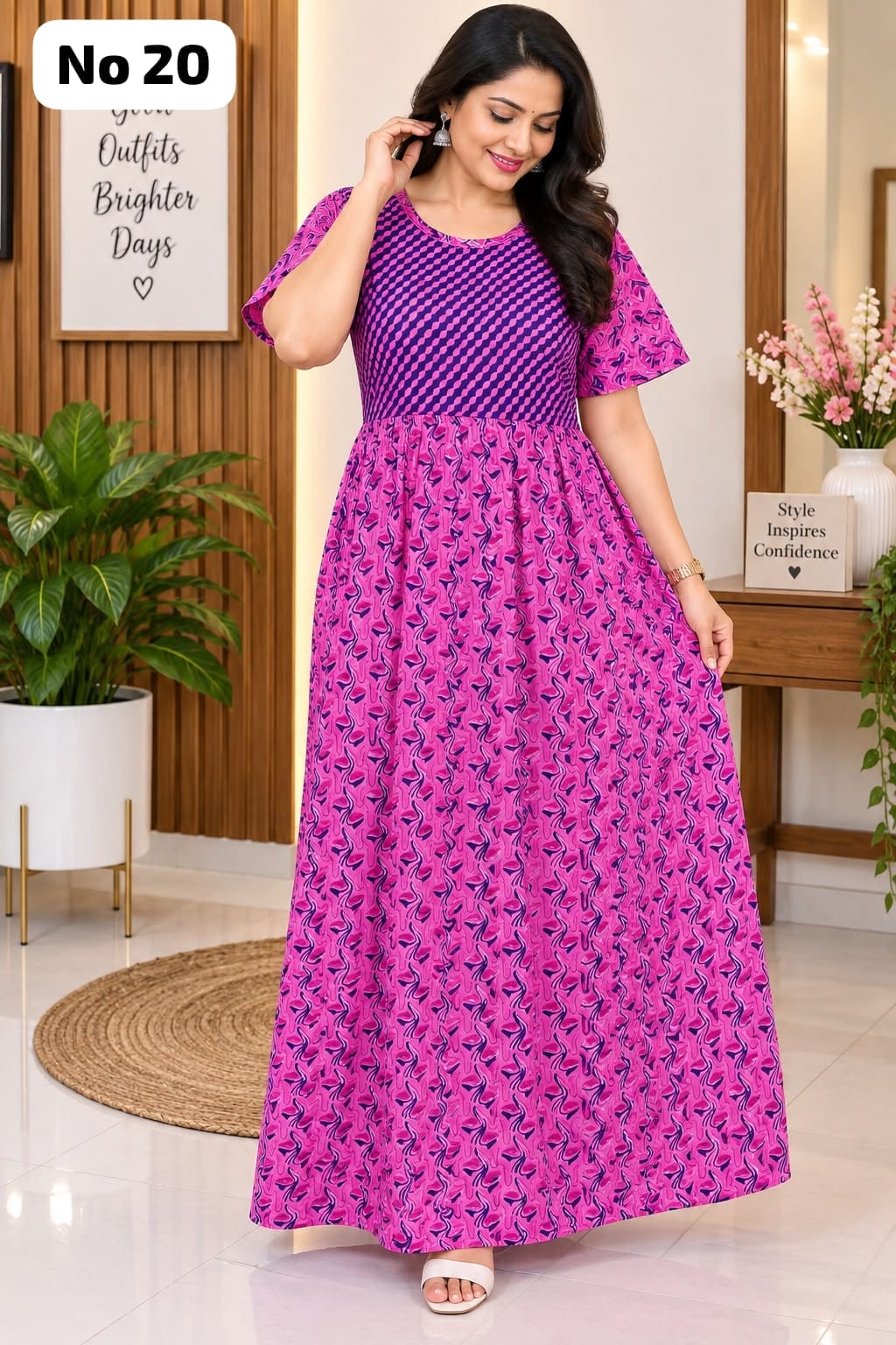 Frock Model Nighty (No 20)(XL,2XL,3XL)