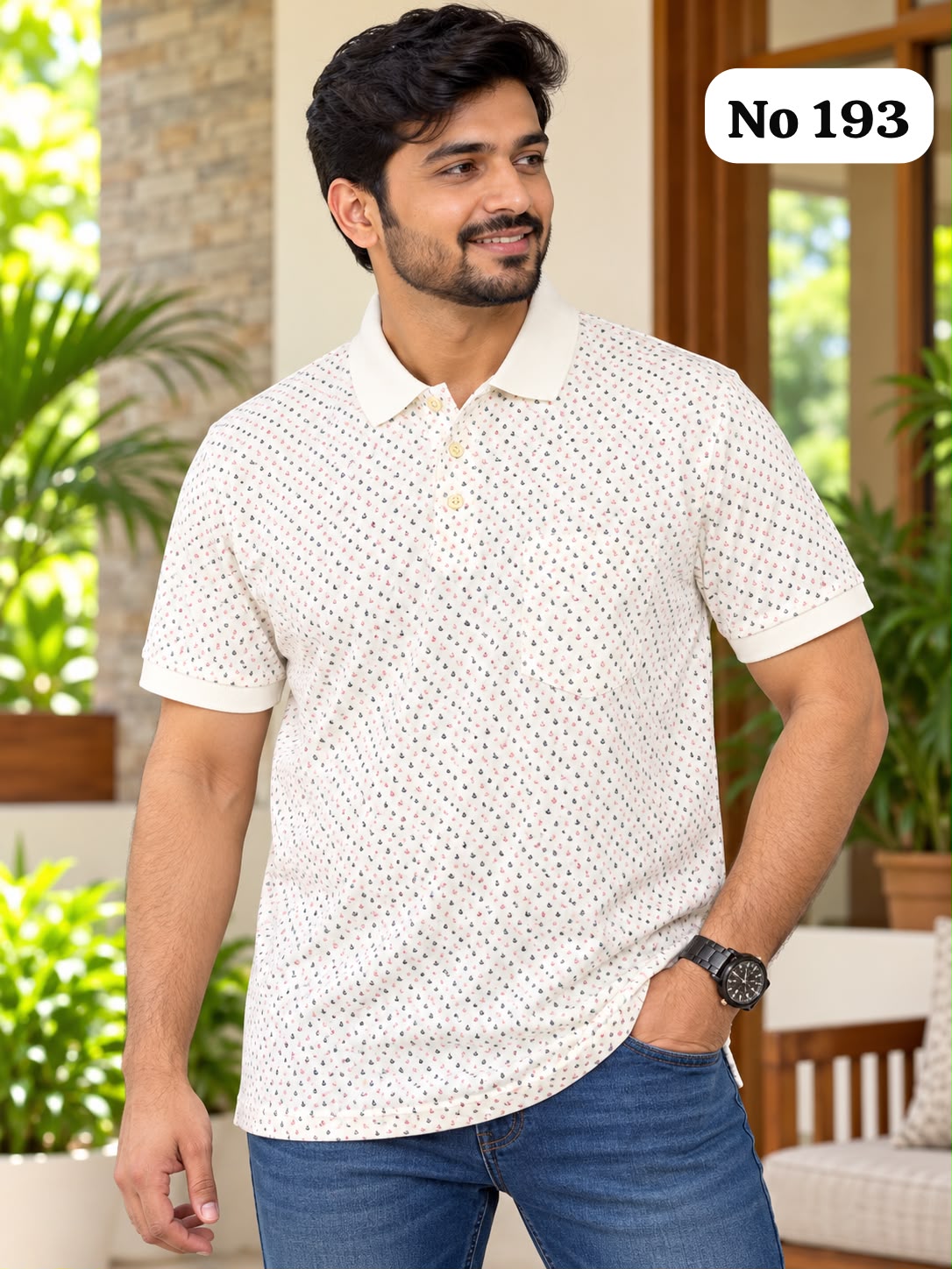 Branded Premium Cotton Lycra T-Shirt (No 193)(2XL)