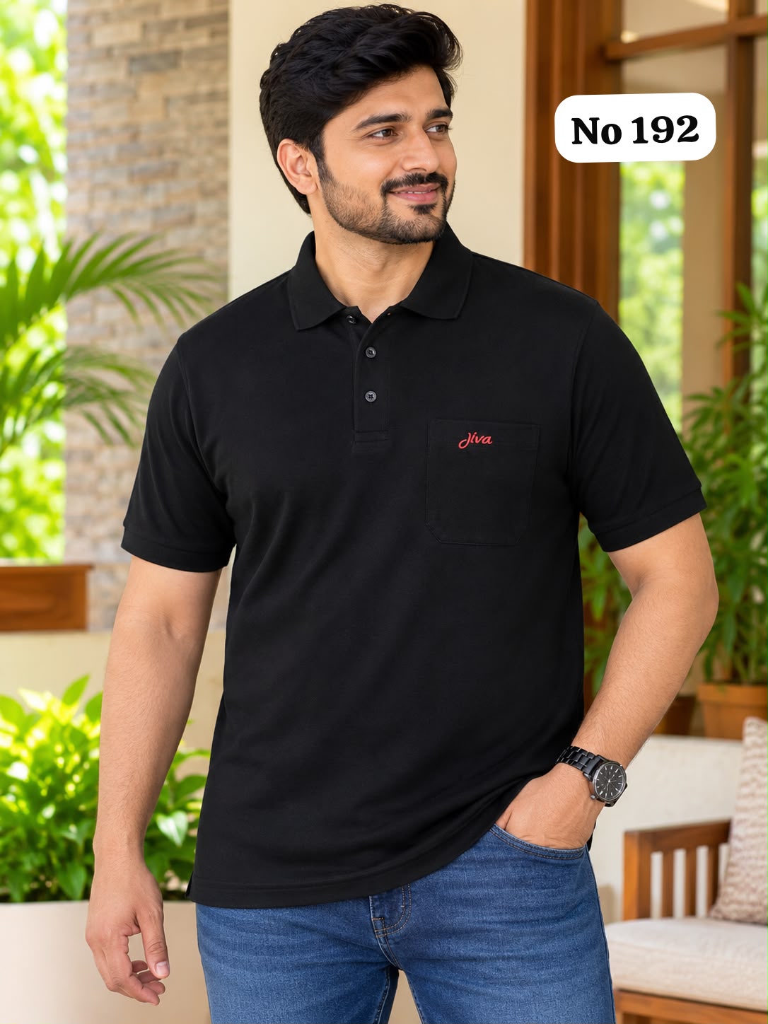 Branded Premium Cotton Lycra T-Shirt (No 192)(L)