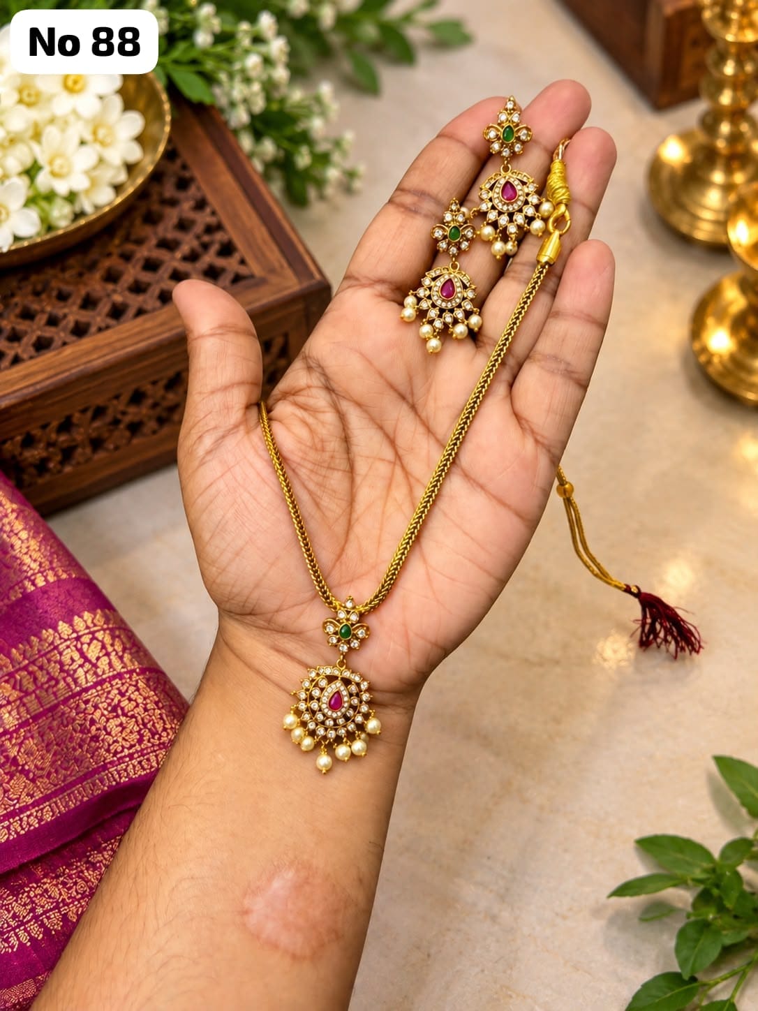Anti-tarnish Jewellery Set (No 88)