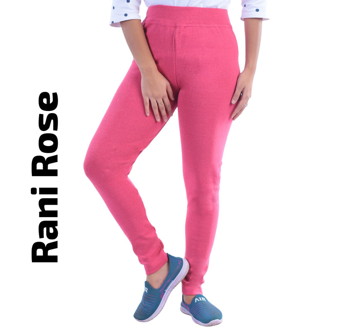 Ankle Length Jeggings With Pocket(Rani Rose)