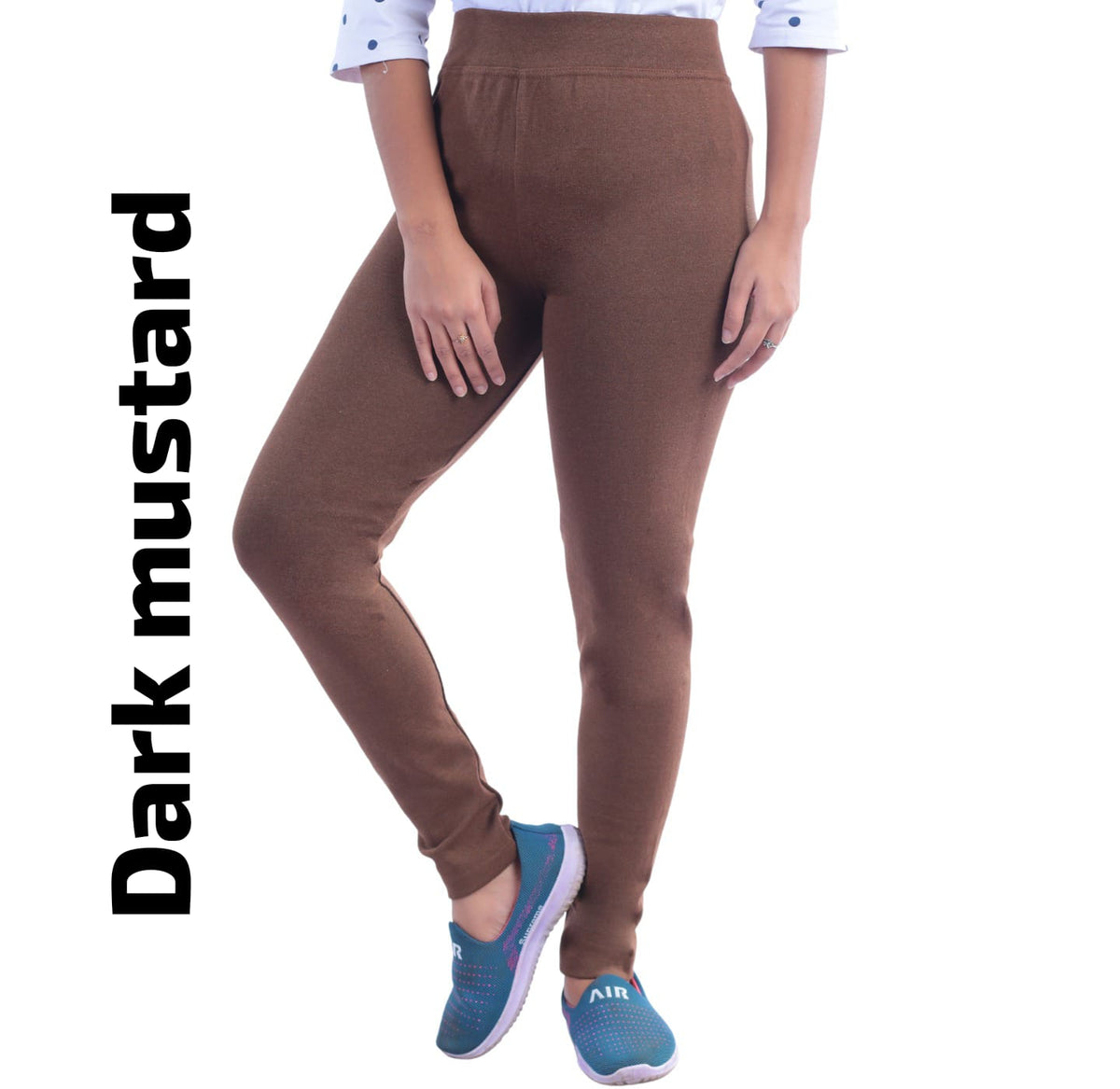 Ankle Length Jeggings With Pocket(Dark Mustard)