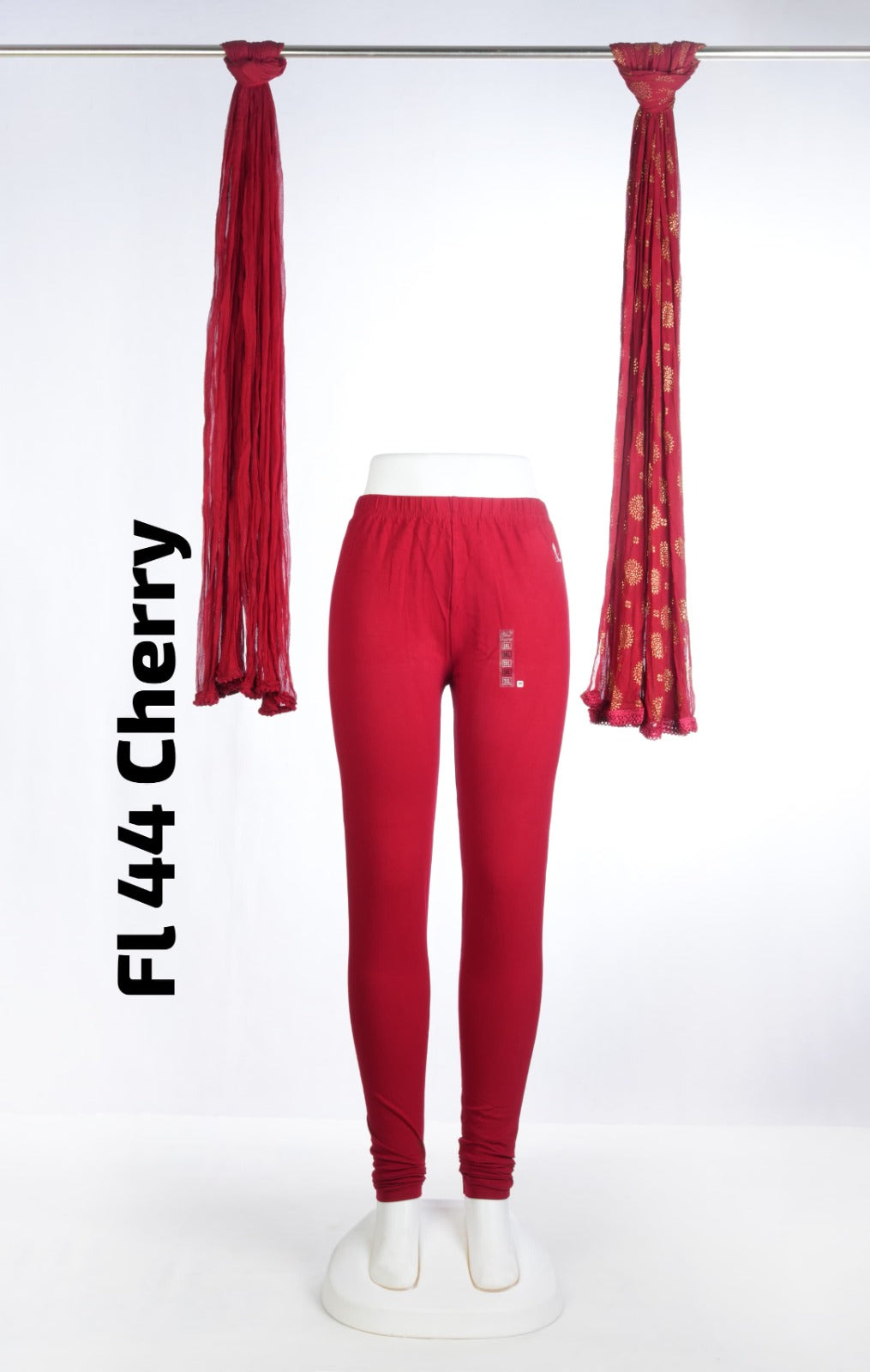 Premium Full Length Leggings ( FL 44 Cherry )
