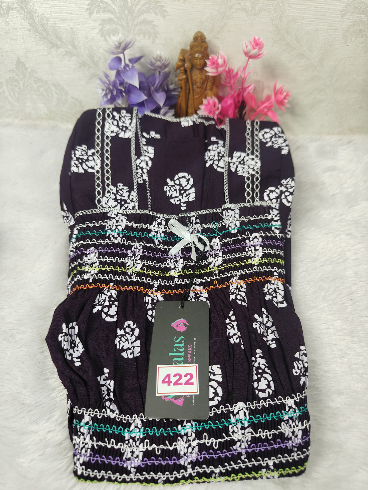Premium Pure Cotton Smoking Nighty  (Free Size 28"to 42")
