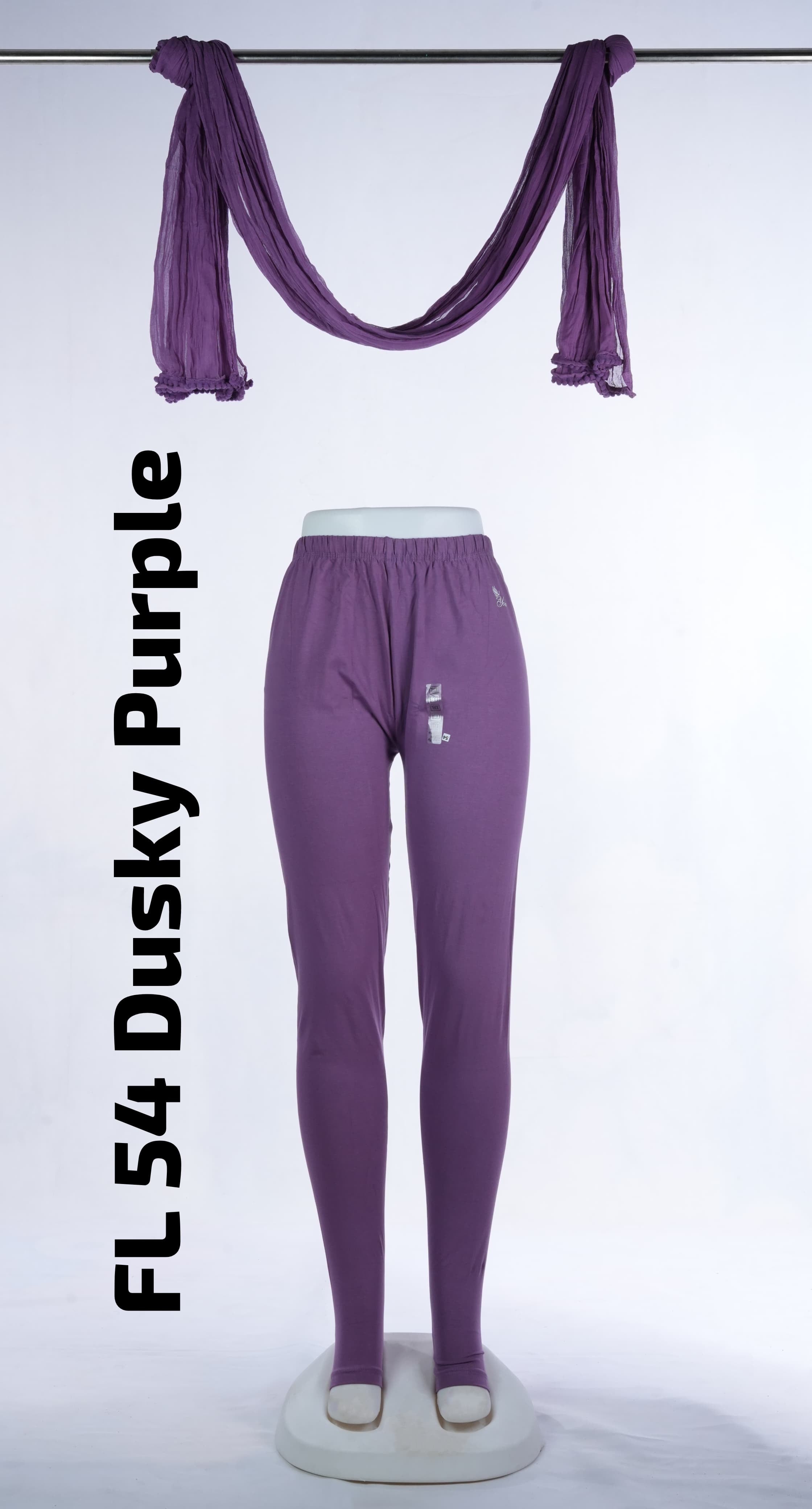 Premium Full Length Leggings (FL 54 Dusky Purple)
