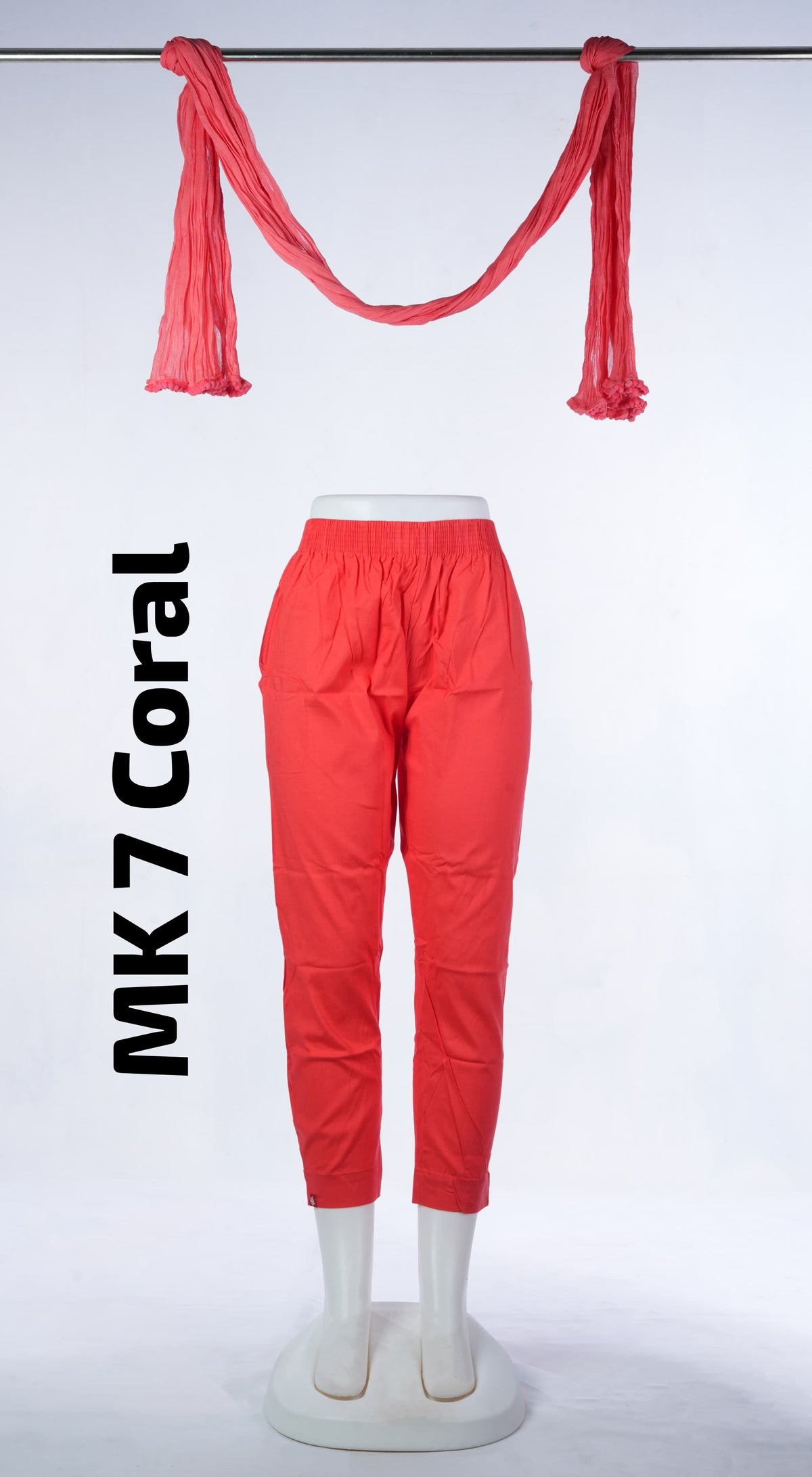 Premium Cotton Lycra Kurta Pant (MK 7 Coral)