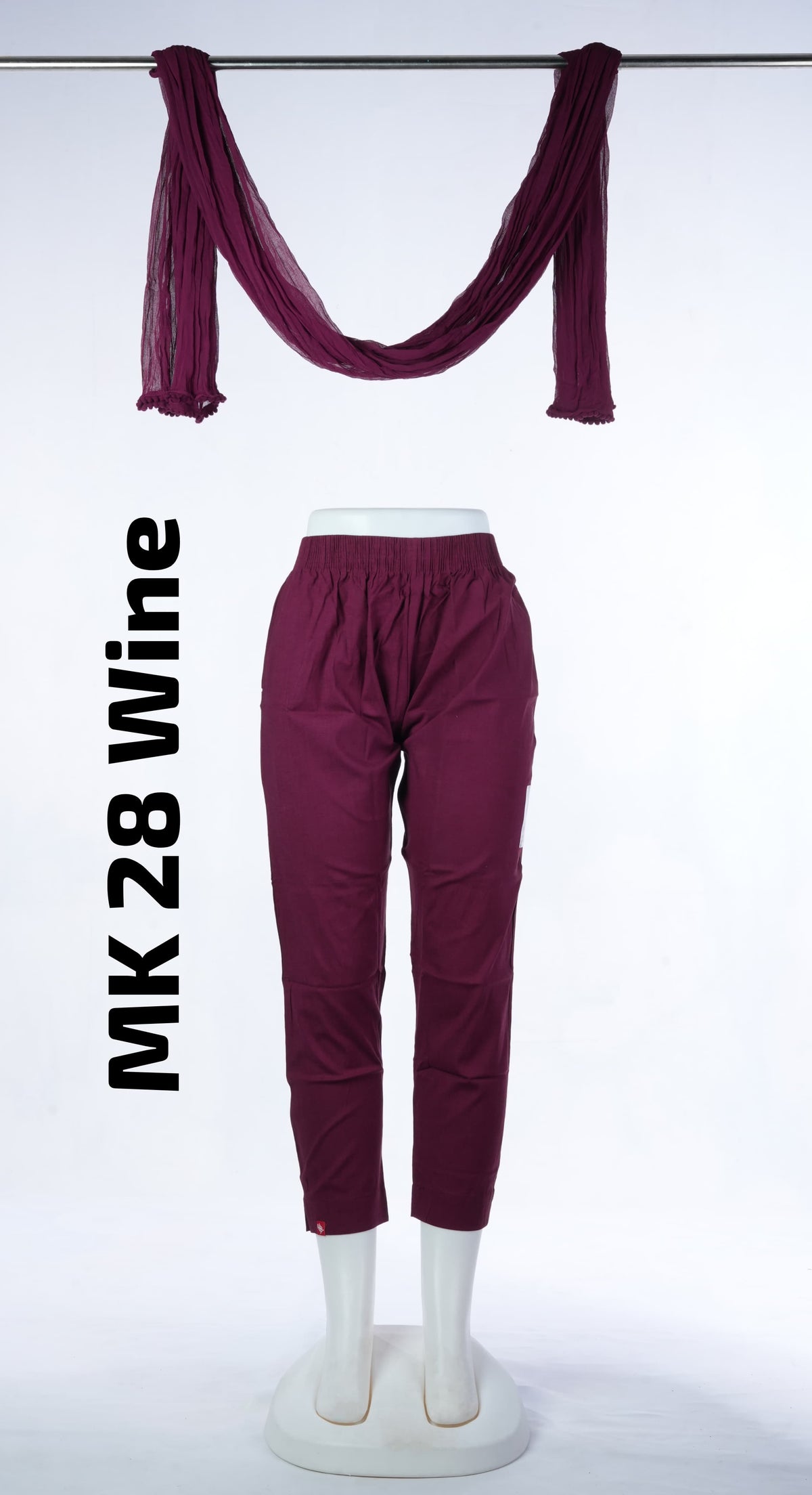 Premium Cotton Lycra Kurta Pant (MK 28 Wine)
