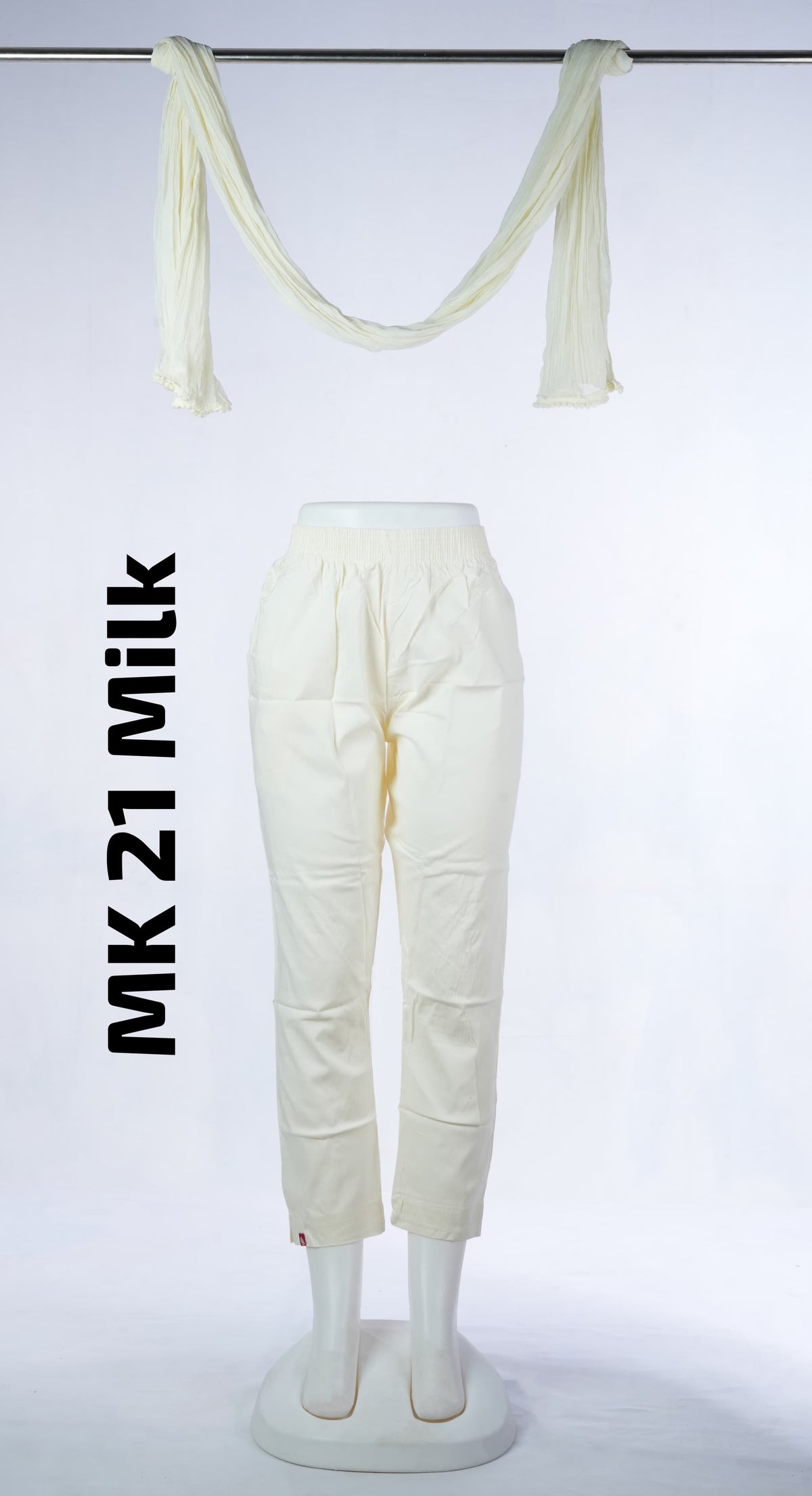 Premium Cotton Lycra Kurta Pant (MK 21 Milk)