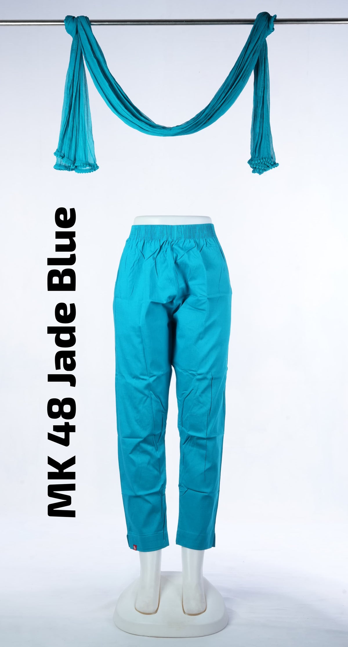 Premium Cotton Lycra Kurta Pant (MK 48 Jade Blue)