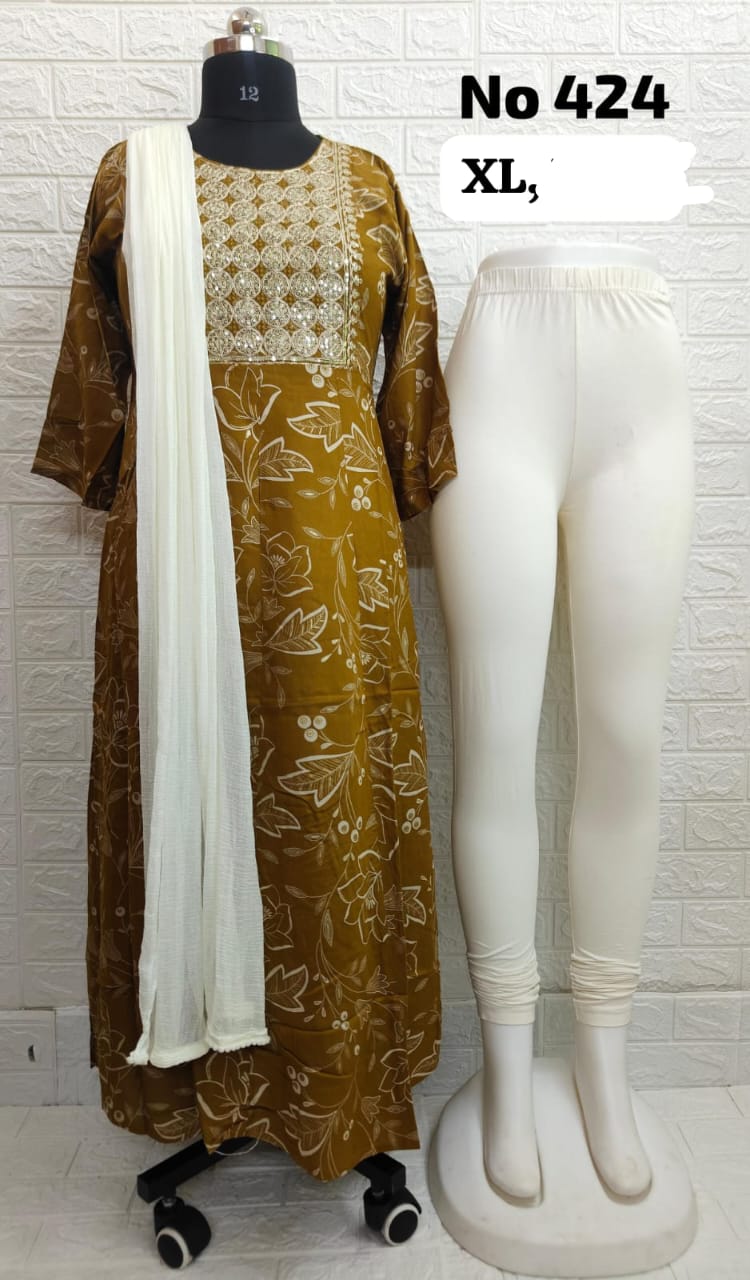 Long Panel Anarkali (No 424)