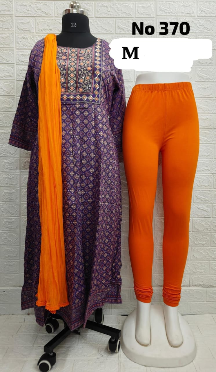 Long Panel Anarkali (No 370)